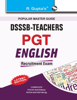 Paperback Dsssb: Teachers PGT English Recruitment Exam Guide Book