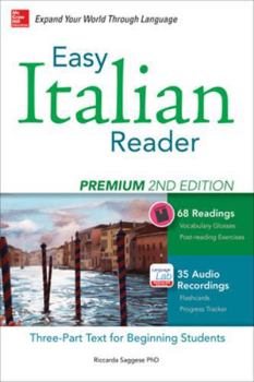 Paperback Easy Italian Reader, Premium: A Three-Part Text for Beginning Students Book