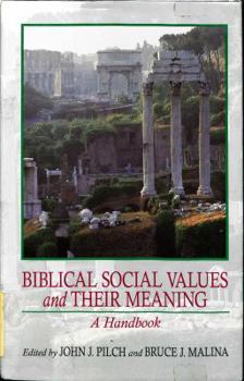 Hardcover Biblical Social Values and Their Meaning: A Handbook Book