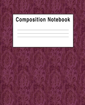 Paperback Composition Notebook: Geometric Purple Abstract Book