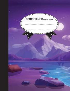 Composition Notebook, 8.5 x 11, 110 pages: Mountain river: (School Notebooks)