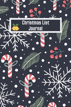 Paperback Christmas List Journal: Christmas Notebook with Checklist Boxes and Lines, Shopping list/ Preparation list Journal Book