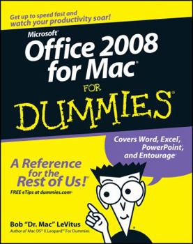 Paperback Office 2008 for Mac for Dummies Book