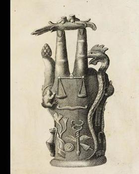 Vintage illustration journal: Unique designed dot grid journal for the vintage illustration lover - The Hand of Sabazius - Fingers up - Two fingers