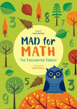 Paperback Mad for Math Grade 1-2: The Enchanted Forest Book