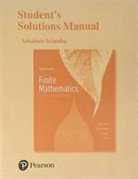 Paperback Student Solutions Manual for Finite Mathematics & Its Applications Book