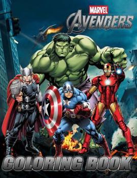 Paperback Marvel Avengers Coloring Book: Exclusive Work (33 Illustrations), Coloring Pages for Adults and Kids, for Big Fans of Marvel, Super Heroes, Thor, Cap Book