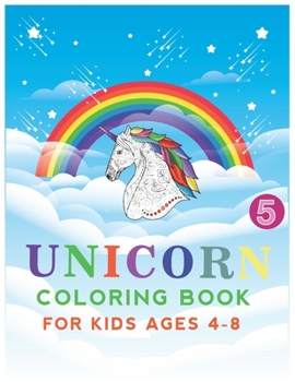 Paperback unicorn coloring book for kids ages 4-8: beautiful unicorn Book