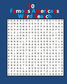 Paperback 50 Famous Americans Word Search Book