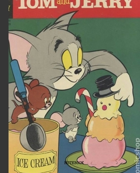 Notebook: Cartoon Tom and Jerry Soft Glossy Cover Graph Paper Pages Book 7.5 x 9.25 Inches 110 Pages