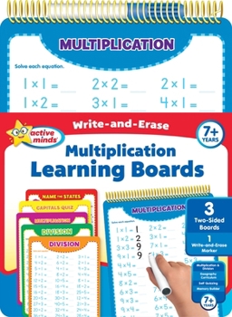 Paperback Active Minds Write-And-Erase Multiplication Learning Boards Book