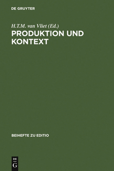 Hardcover Produktion und Kontext [German] Book