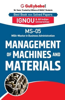 Paperback MS-05 Management of Machines and Materials Book