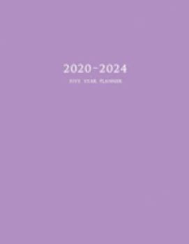 Paperback 2020-2024 Five Year Planner: 60-Month Schedule Organizer 8.5 x 11 with Purple Cover Book