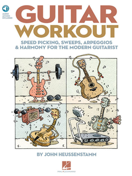 Paperback Guitar Workout Speed Picking, Sweeps, Arpeggios & Harmony for the Modern Guitarist Book/Online Audio [With CD (Audio)] Book