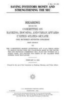 Paperback Saving investors money and strengthening the SEC Book