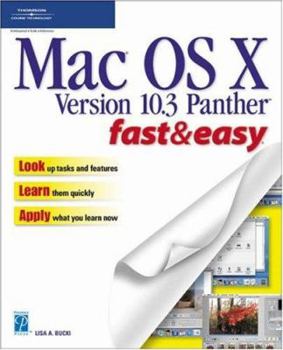 Paperback Mac OS X Version 10.3 Panther Fast & Easy Book