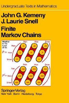 Hardcover Finite Markov Chains: With a New Appendix Generalization of a Fundamental Matrix Book