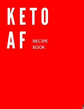 Paperback Keto AF: Recipe Book