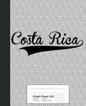 Paperback Graph Paper 5x5: COSTA RICA Notebook Book