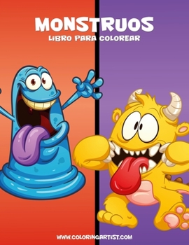 Paperback Monstruos libro para colorear 1 [Spanish] Book
