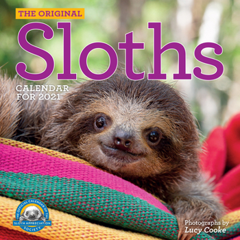 Calendar Original Sloths Wall Calendar 2021 Book