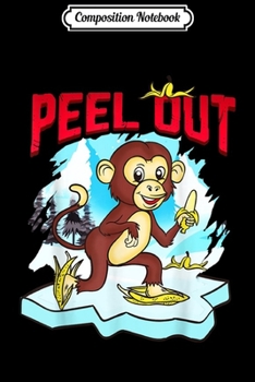 Composition Notebook: Peel Out Funny Chimpanzee Cute Monkey  Journal/Notebook Blank Lined Ruled 6x9 100 Pages