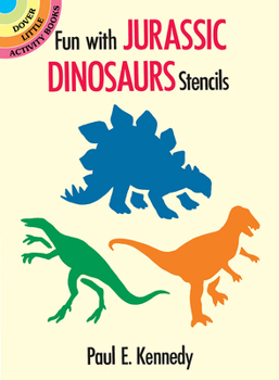 Paperback Fun with Jurassic Dinosaurs Stencils Book