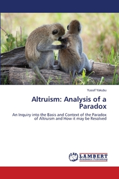 Paperback Altruism: Analysis of a Paradox Book