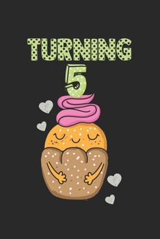 Paperback Turning 5: Calendar, weekly planner, diary, notebook, book 105 pages in softcover. One week on one double page. For all appointme Book