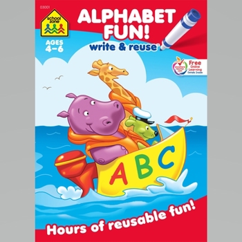 Paperback Alphabet Fun a Wipe-Off Book: Hours of Reusable Fun! Book