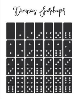 Paperback Dominoes Scorekeeper: Mexican Train, Chicken Foot Game Score Sheets Notepad Book