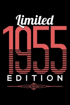 LIMITED 1955 EDITION: Dot Grid Journal, Diary, Notebook, 6x9 inches with 120 Pages.