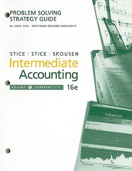 Paperback Problem Solving Strategy Guide for Intermediate Accounting, Volume 1, Chapters 1-11 Book