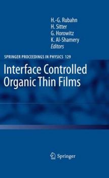 Paperback Interface Controlled Organic Thin Films Book