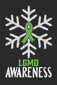 Paperback LGMD Awareness: Christmas Snowfall College Ruled LGMD Awareness Journal, Diary, Notebook 6 x 9 inches with 100 Pages Book