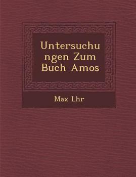 Paperback Untersuchungen Zum Buch Amos [German] Book