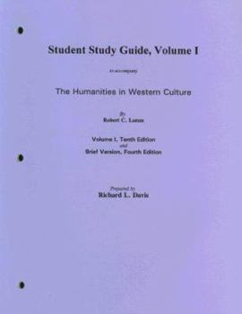 Paperback Student Study Guide, Volume I to Accompany the Humanities in Western Culture Book