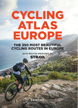 Paperback Cycling Atlas Europe: The 350 Most Beautiful Cycling Trips in Europe Book