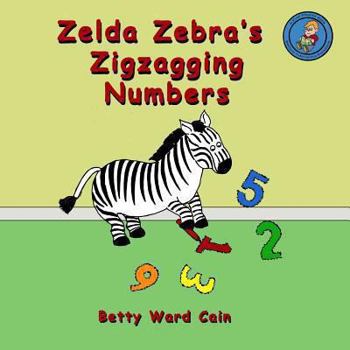 Paperback Zelda Zebra's Zigzagging Numbers Book
