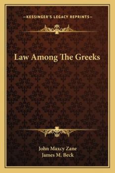 Paperback Law Among The Greeks Book