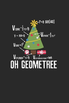 Christmas Math GeomeTree Notebook: Notebook / 6x9 Zoll / 120 ruled Pages