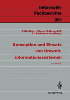 Paperback Konzeption Und Einsatz Von Umweltinformationssystemen: Proceedings [German] Book