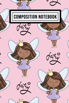 Fairy Wide Ruled Composition Notebook: Fairy Blank College Ruled Composition Notebook | 110 Pages | Pocket Size 6x9