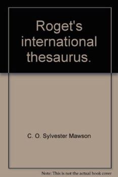 Hardcover Roget's international thesaurus. Book