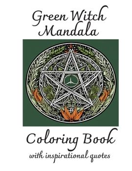 Paperback Green witch Mandala Coloring Book: With Inspirational Quotes Book