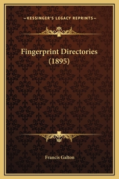 Hardcover Fingerprint Directories (1895) Book