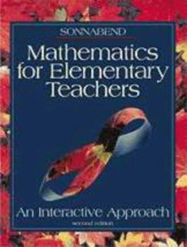 Hardcover Mathematics for Elementary Teachers: An Interactive Approach Book