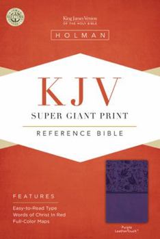Imitation Leather Super Giant Print Reference Bible-KJV [Large Print] Book