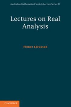 Lectures on Real Analysis - Book  of the Australian Mathematical Society Lecture